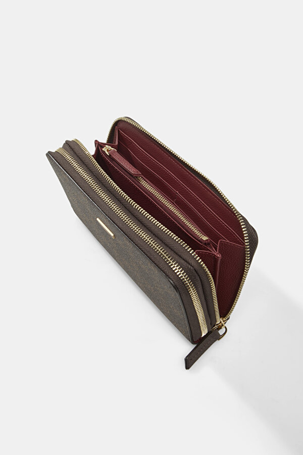 TAN MONOGRAM WALLET 6