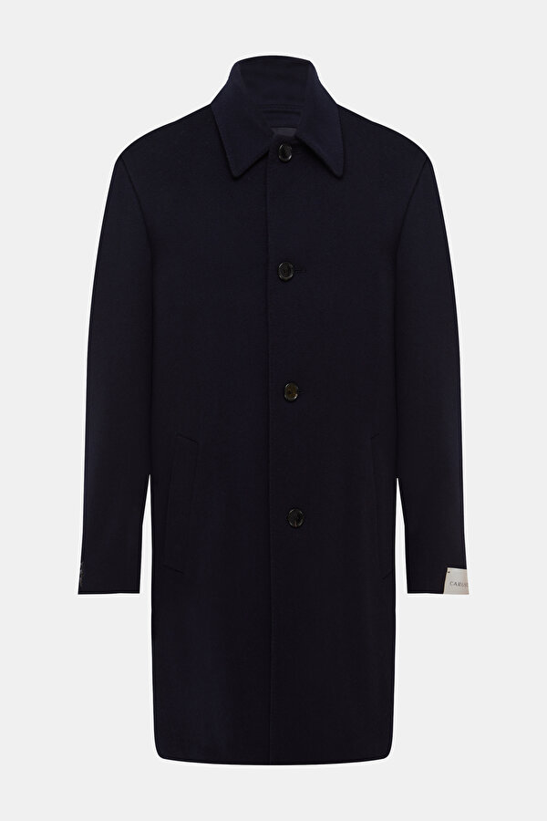 NAVY BLUE WOOL TOPCOAT