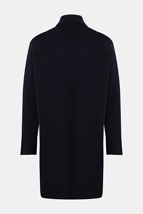 NAVY BLUE WOOL TOPCOAT 2
