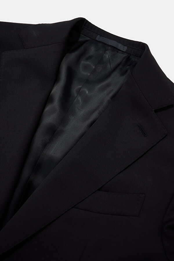 BLACK  WOOL ELASTANE SUIT 7