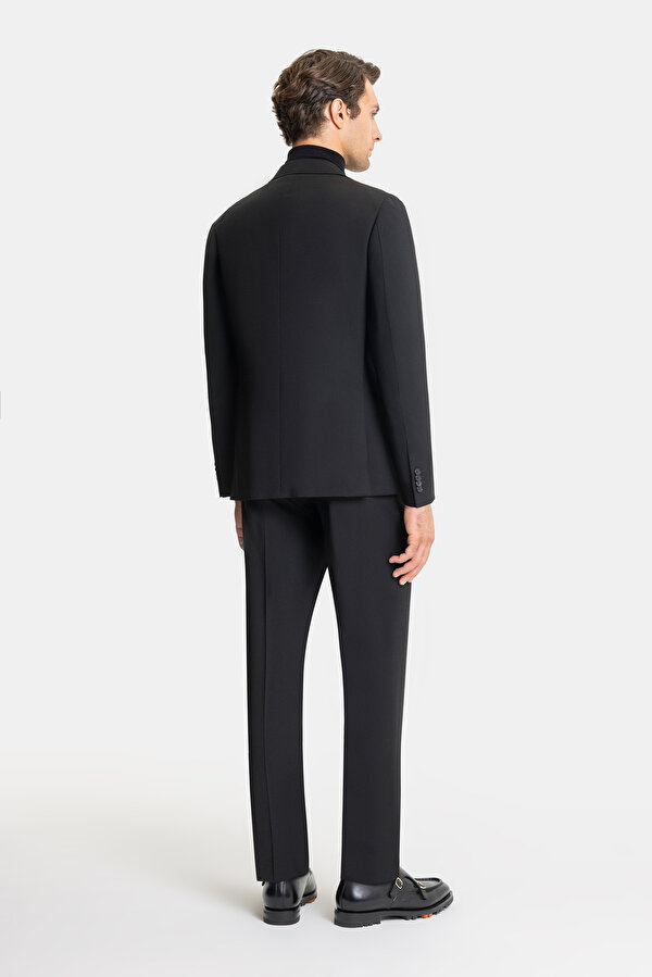 BLACK WOOL ELASTANE SUIT 2