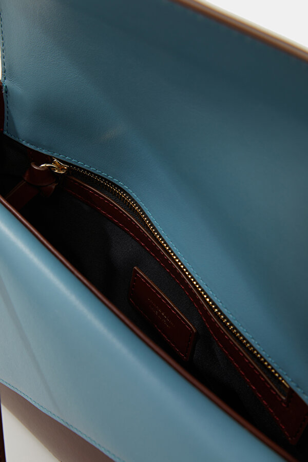 BLUE LEATHER BAG 6