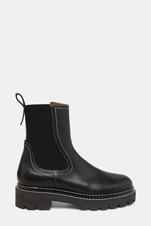 BLACK LEATHER BOOT