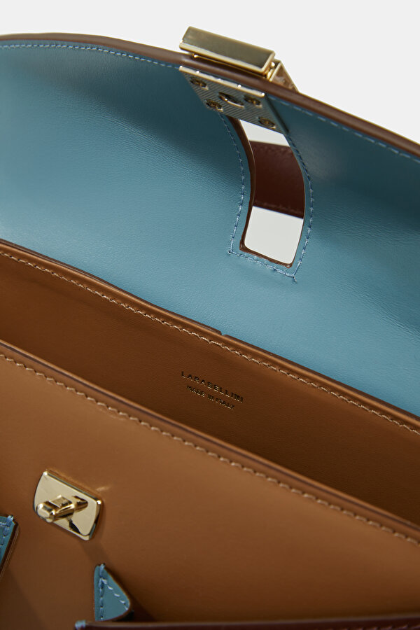 BLUE LEATHER BAG 6