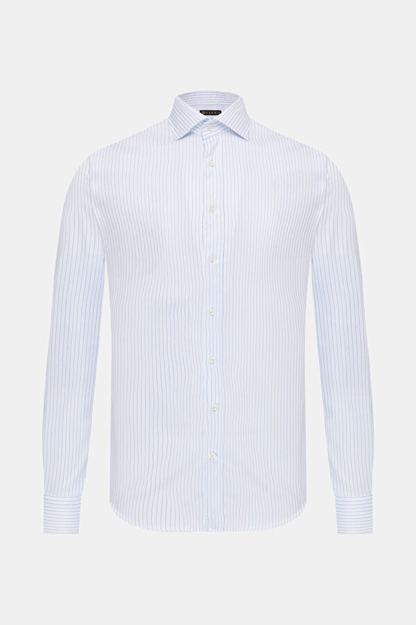 NON-IRON ÇİZGİLİ DESENLİ GÖMLEK