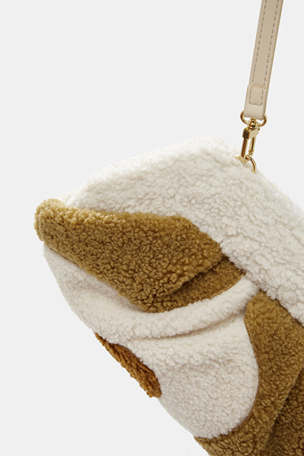 TAN ECO FUR BAG 6