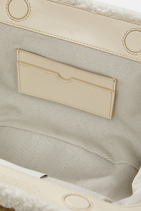 TAN ECO FUR BAG 7