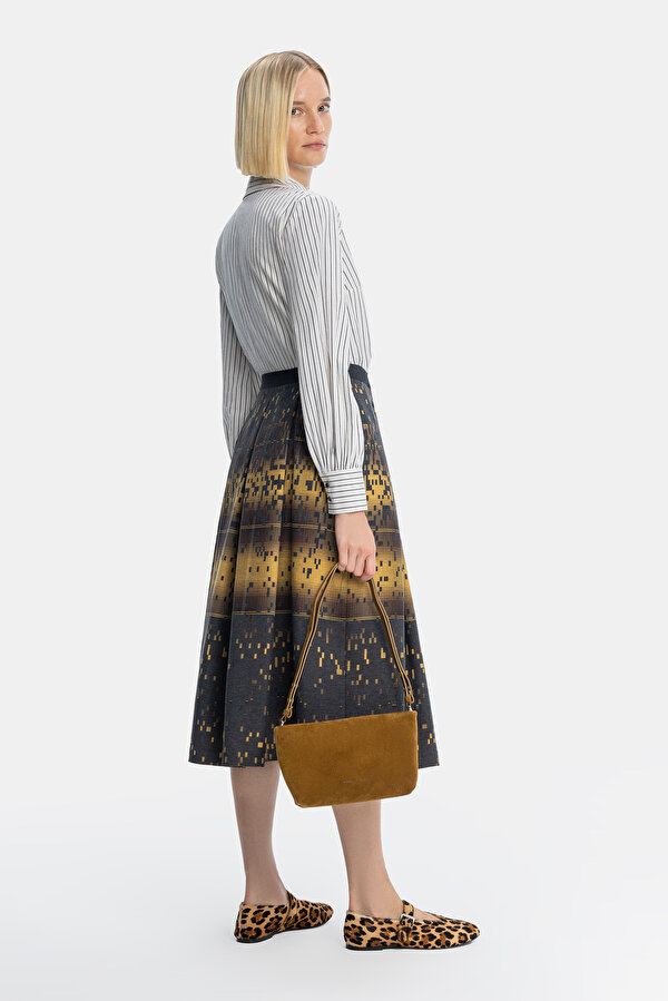 MULTICOLOR LONG SLEEVE MIDI DRESS 2