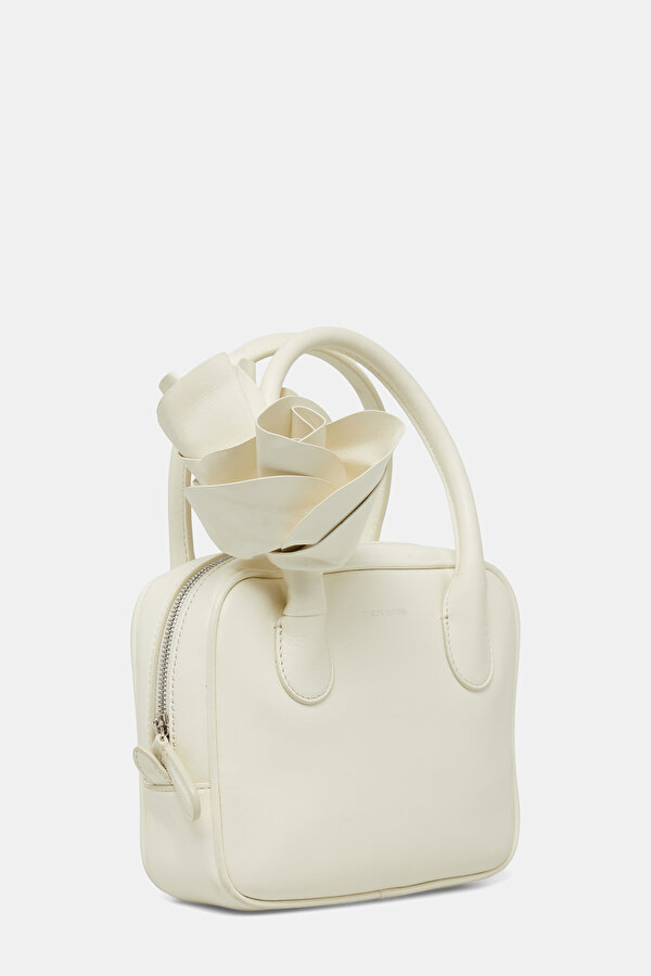 CREAM LEATHER BAG 2