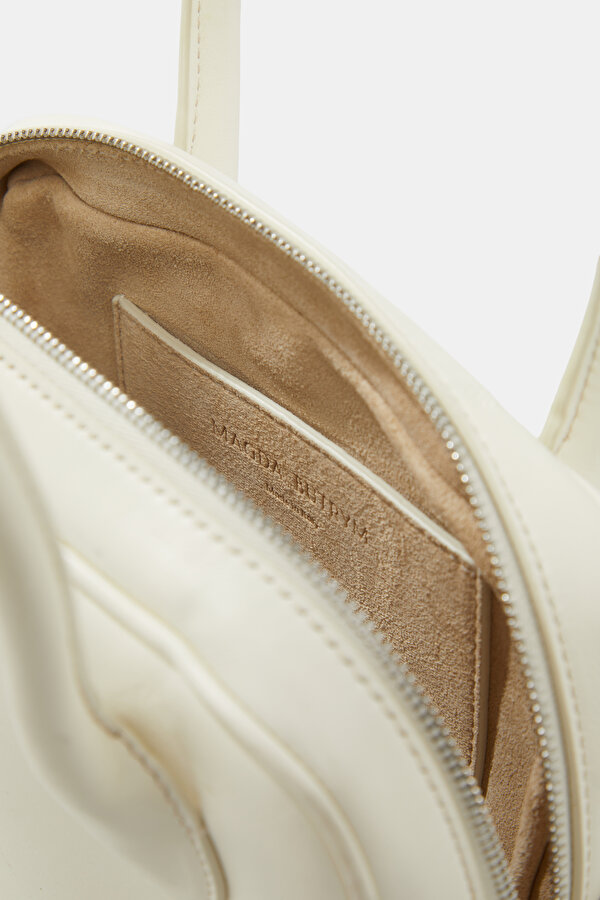 CREAM LEATHER BAG 6