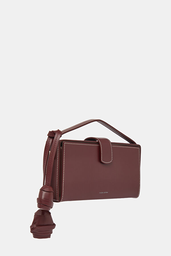 MAROON LEATHER BAG 2