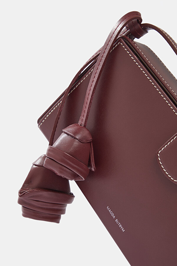 MAROON LEATHER BAG 6