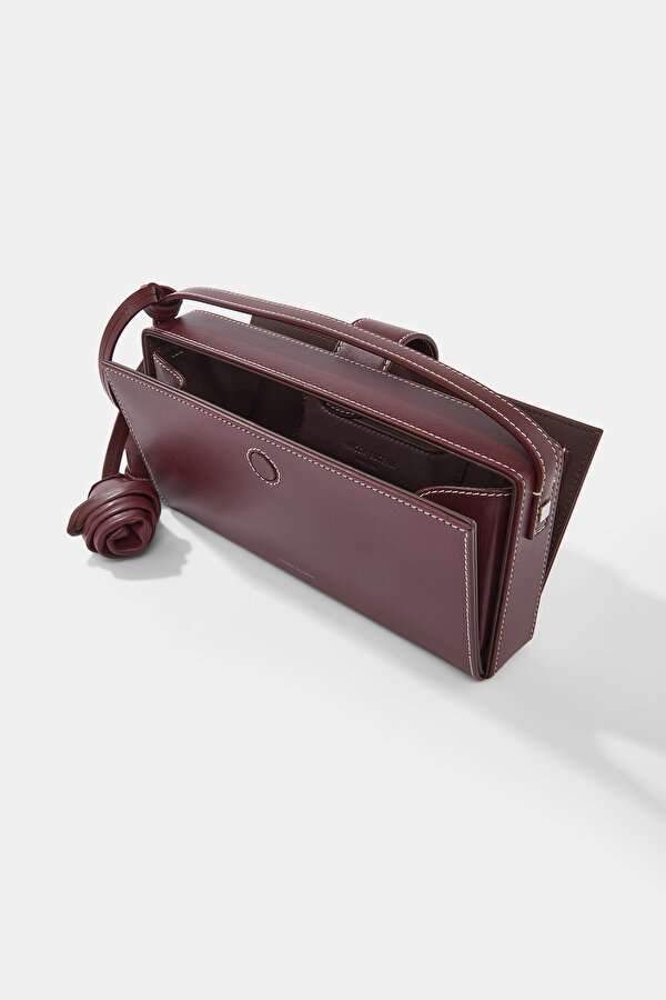 MAROON LEATHER BAG 7