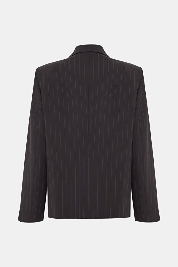 BROWN BUTTONED WOOL JACKET 2