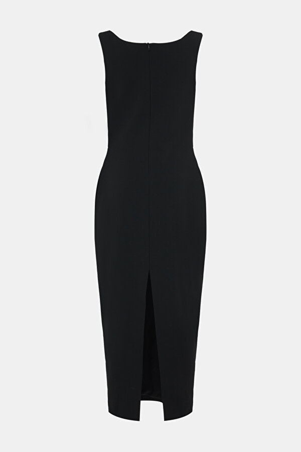 BLACK MIDI DRESS 2
