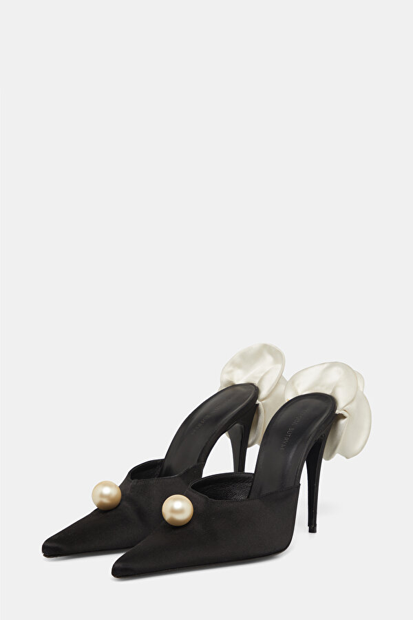 BLACK VISCOSE SHOES 2