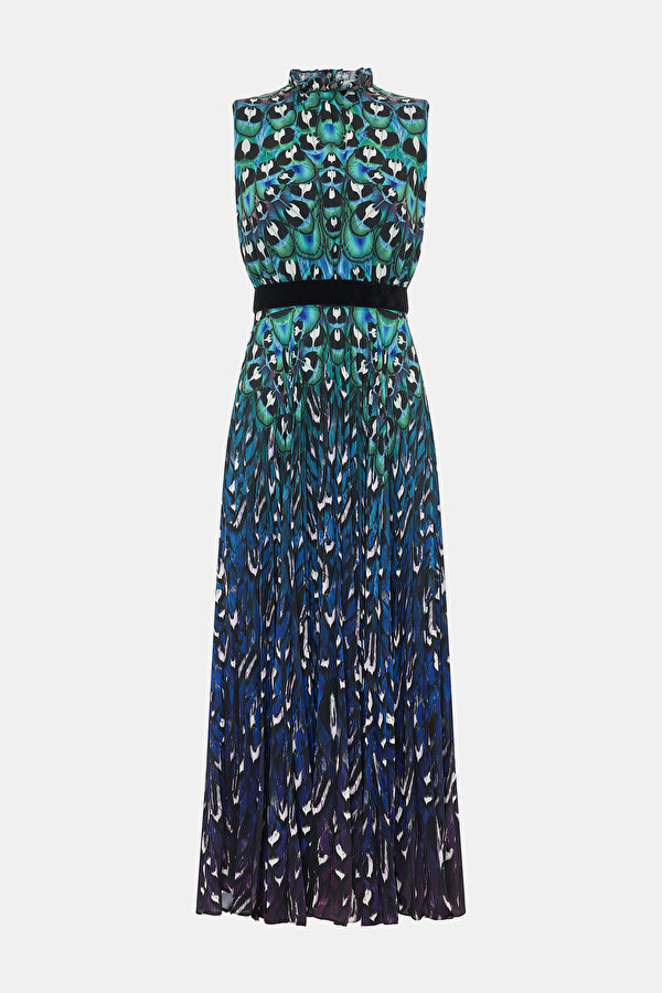 BLACK SLEEVELESS MIDI DRESS 6