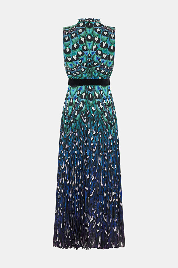 BLACK SLEEVELESS MIDI DRESS 7