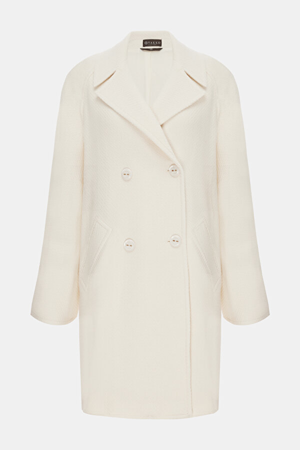 ECRU WOOL REEFER JACKET 6
