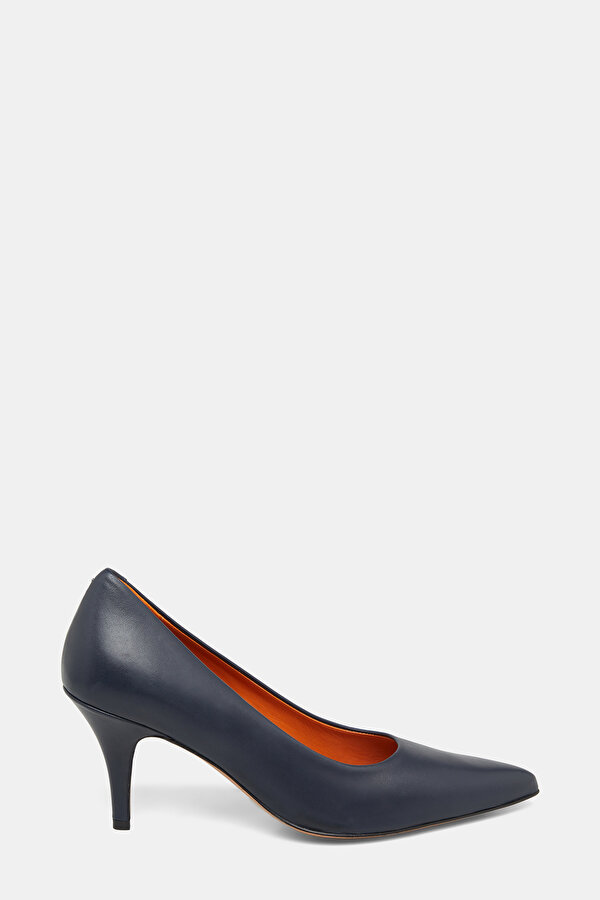 NAVY BLUE LEATHER SHOE