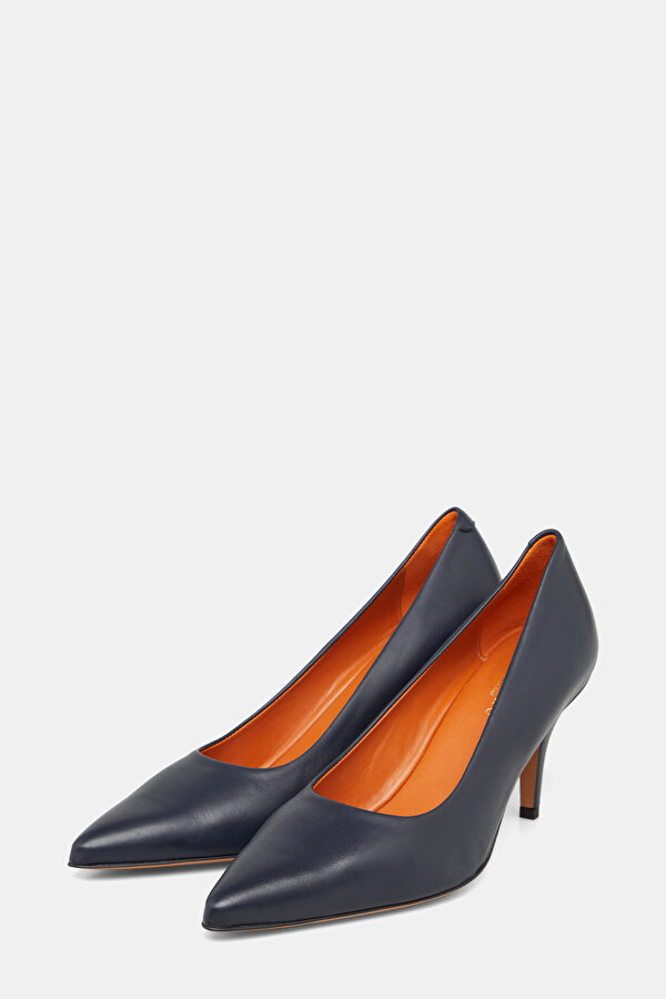 NAVY BLUE LEATHER SHOE 2