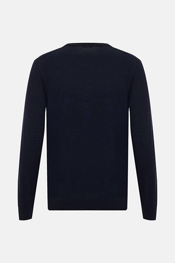 NAVY BLUE V NECK TRICOT 2