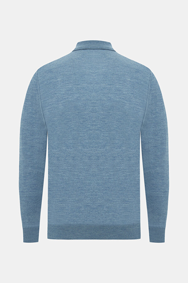 LIGHT BLUE POLO NECK TRICOT 2