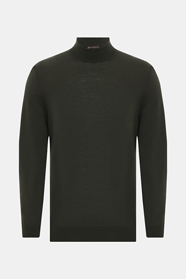 GREEN 1/2 TURTLENECK TRICOT
