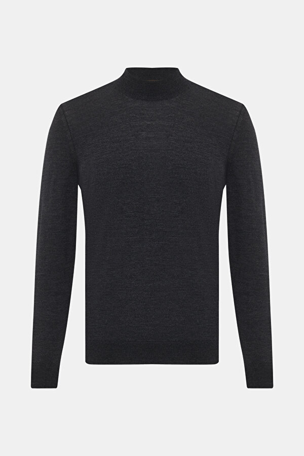 SMOKED 1/2 TURTLENECK TRICOT