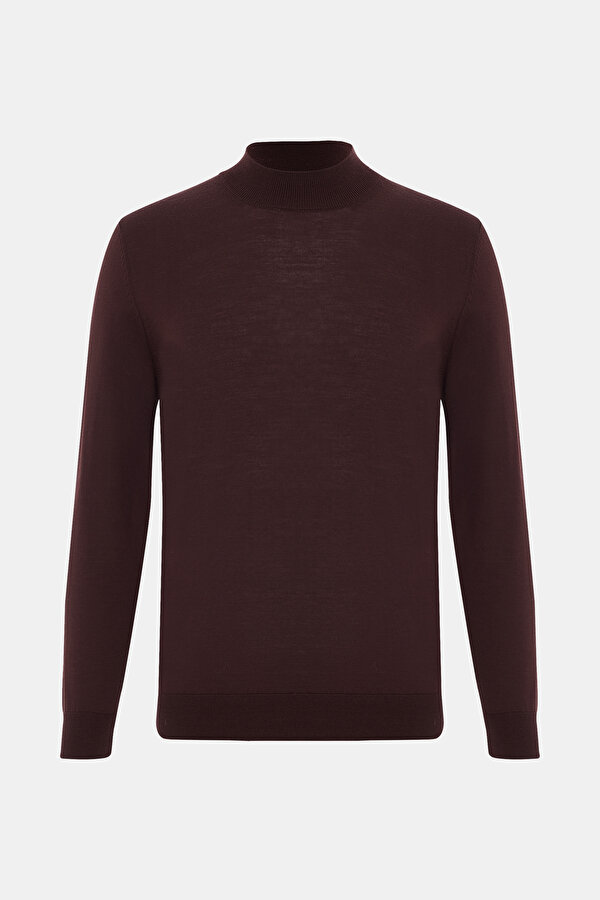 MAROON 1/2 TURTLENECK TRICOT