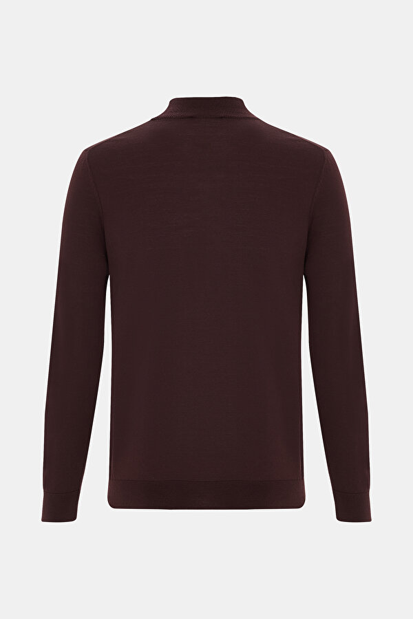 MAROON 1/2 TURTLENECK TRICOT 2