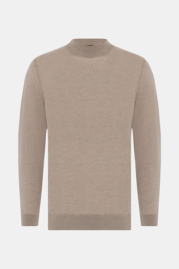BEIGE 1/2 TURTLENECK TRICOT