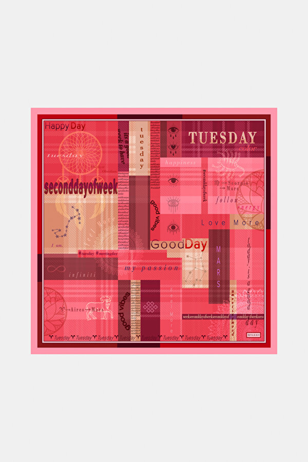 HAPPY DAYS İPEK TWILL BANDANA - TUESDAY
