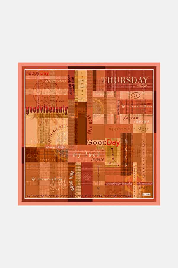 HAPPY DAYS İPEK TWILL BANDANA - THURSDAY