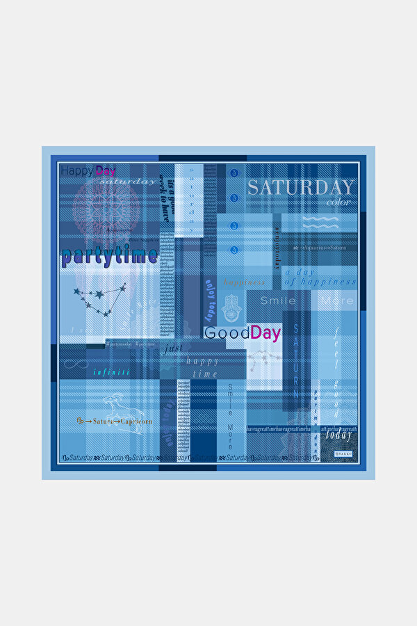 HAPPY DAYS İPEK TWILL BANDANA - SATURDAY