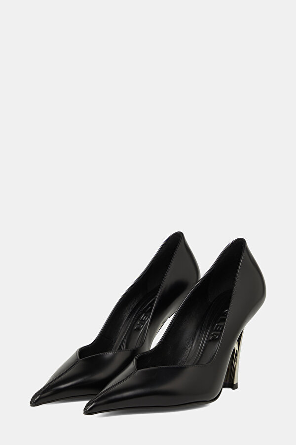SİLVER LEATHER SHOES 2