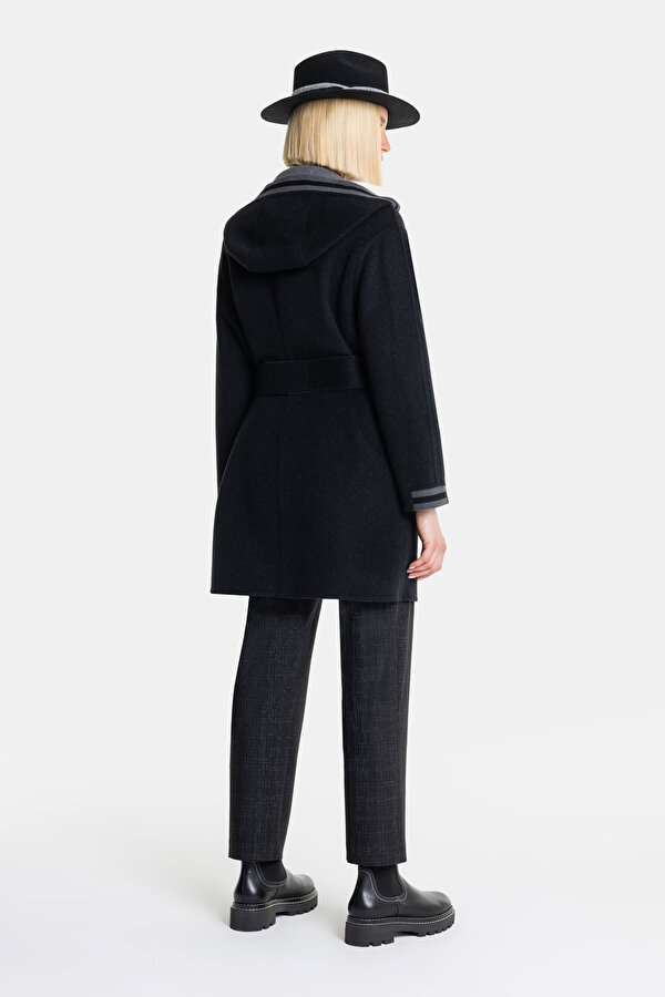 ANTHRACITE WOOL REEFER JACKET 6