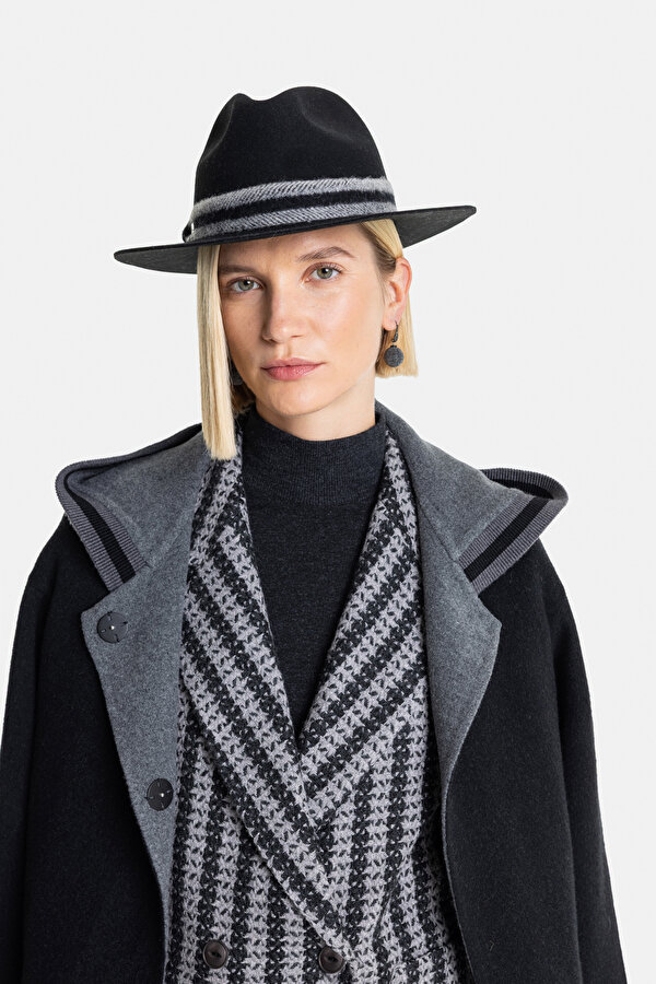 ANTHRACITE WOOL REEFER JACKET 7