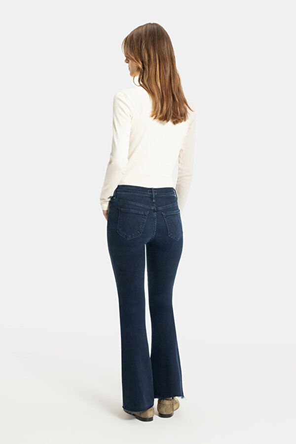 LACİVERT BOL PAÇA PANTOLON 2