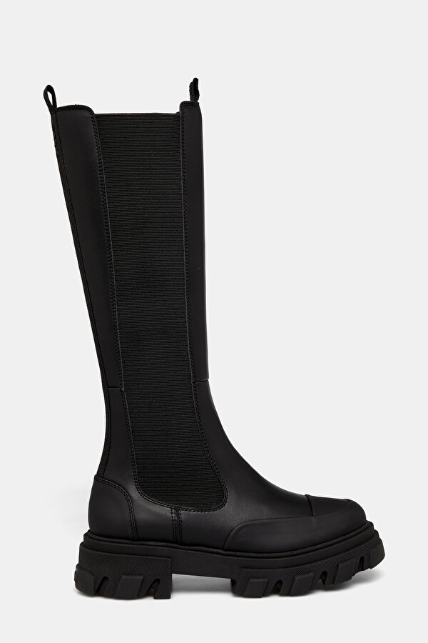 BLACK LEATHER BOOT