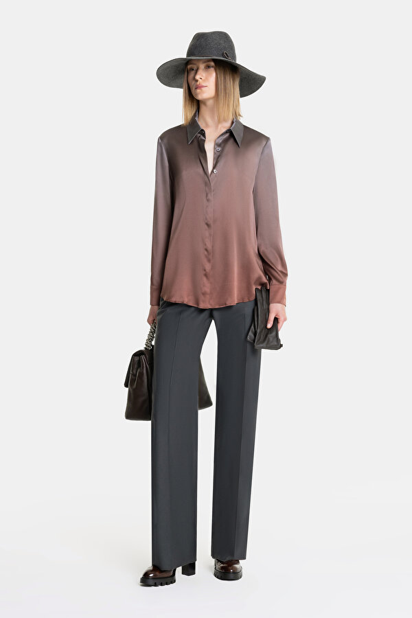ANTHRACITE STRAIGHT CUT TROUSERS