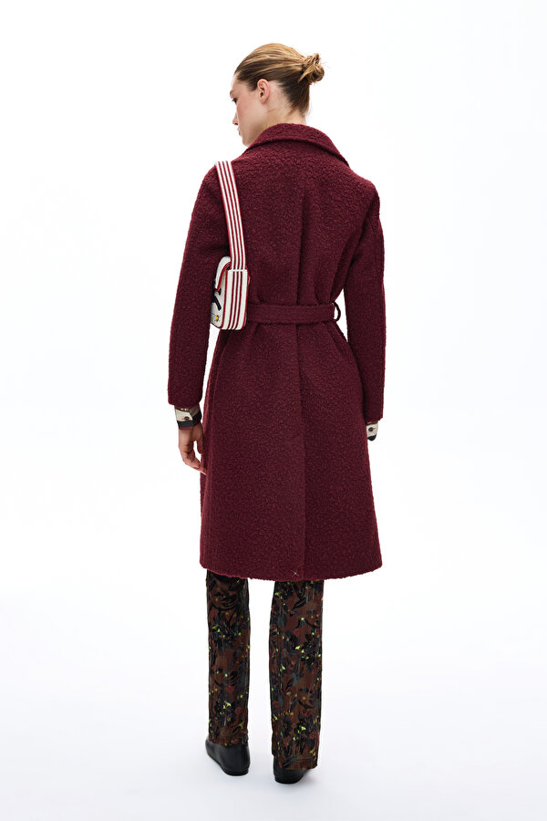 MAROON REEFER JACKET 2