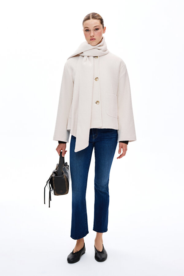 CREAM REEFER JACKET