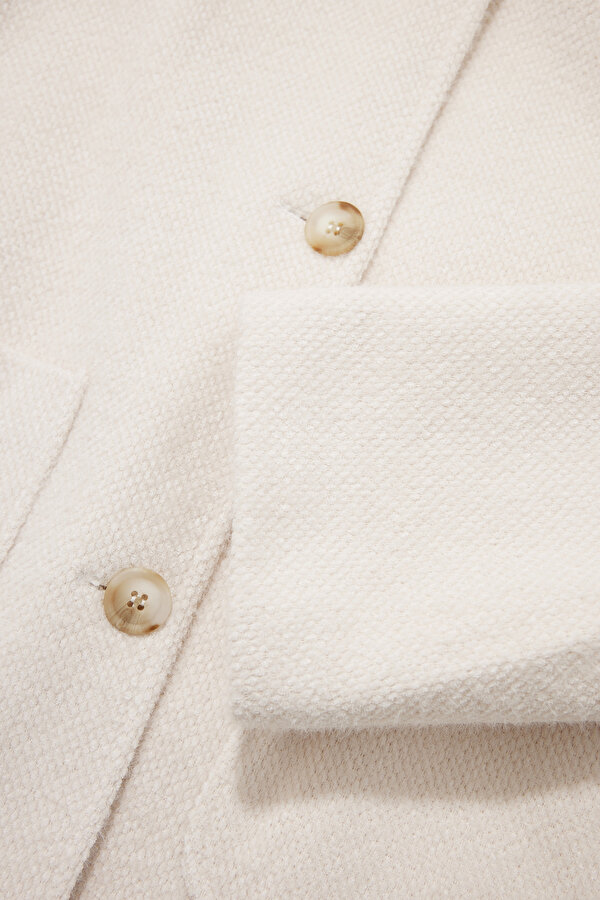 CREAM REEFER JACKET 6
