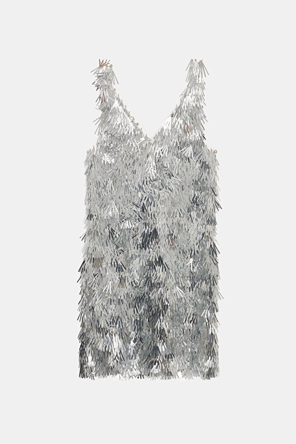 SILVER MINI DRESS