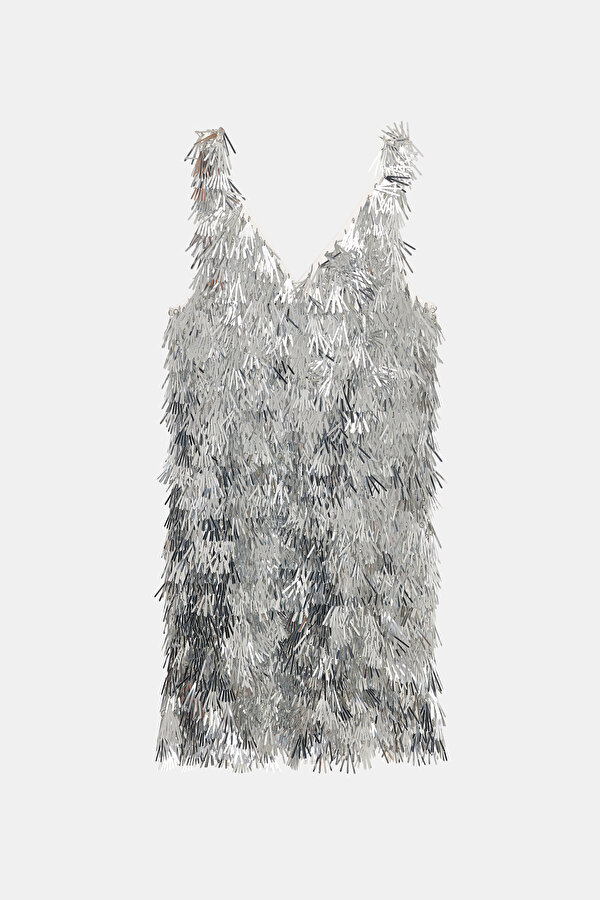 SILVER MINI DRESS 2