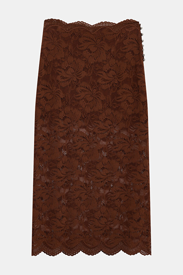 RED BROWN SKIRT