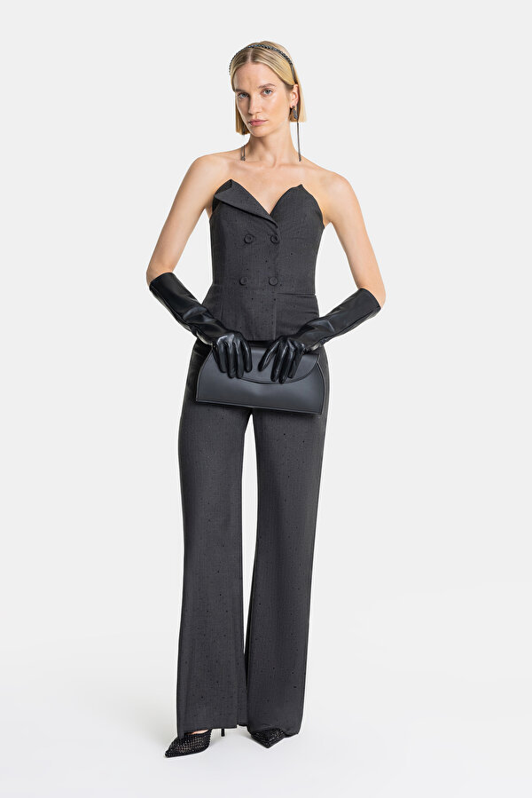 ANTHRACITE STRAPLESS SLEEVELESS JUMPSUIT 7