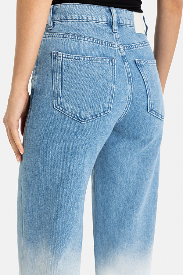 LIGHT BLUE WIDE LEG TROUSERS 7