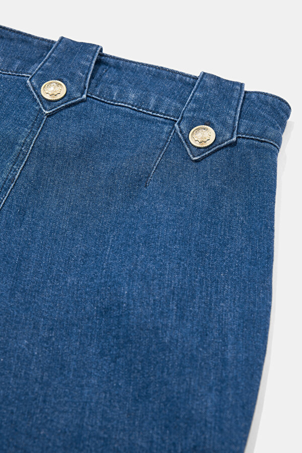 DARK BLUE WIDE LEG TROUSERS 12